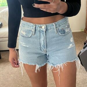 Frame Le Brigette Blue Shorts